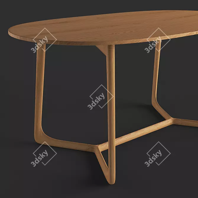 Arbre Georg Dining Table 3D model image 3