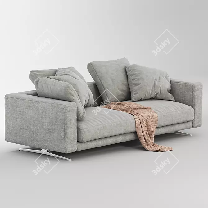 Elegant Flexform Campiello Sofa 3D model image 2