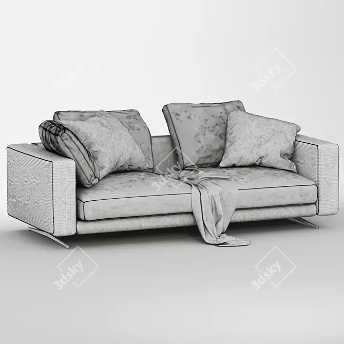 Elegant Flexform Campiello Sofa 3D model image 5