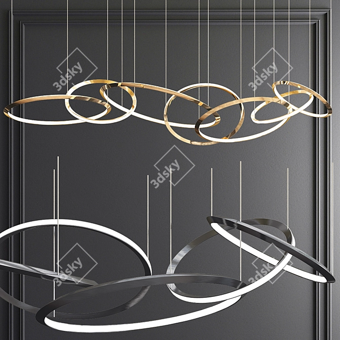 Terzani Oracle Capella Rings Collection 3D model image 3