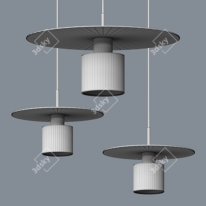 OBY Chandelier: Elegant Lighting Fixture 3D model image 2