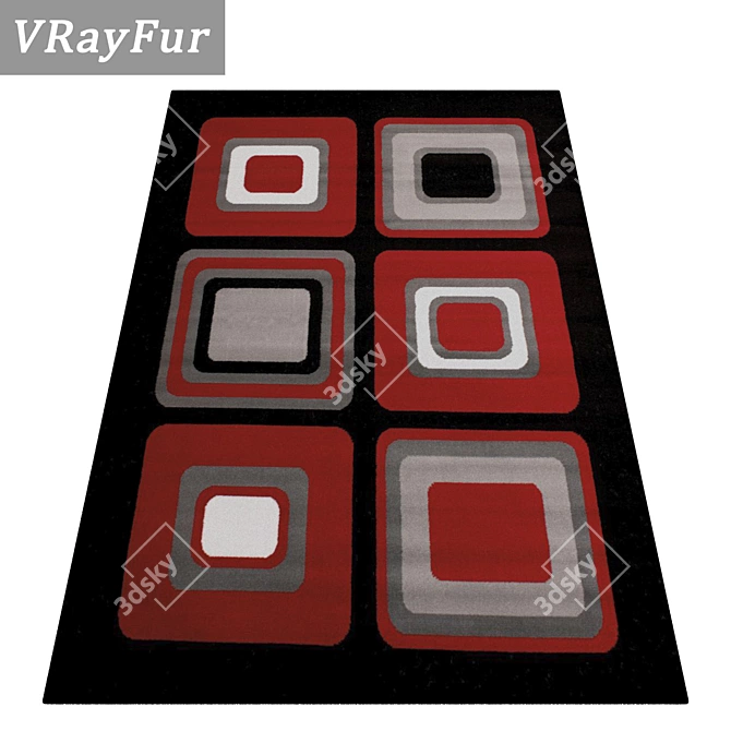 Title: Versatile Set of Quality Carpets 3D model image 2