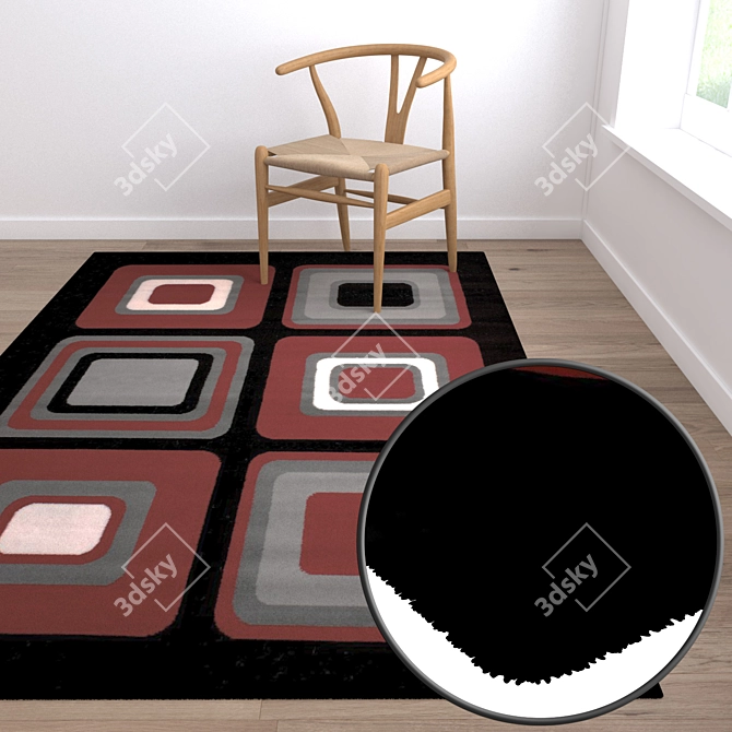 Title: Versatile Set of Quality Carpets 3D model image 5