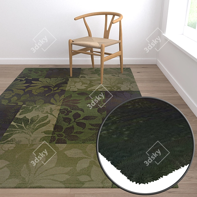 Luxury Carpet Set: High-Quality Textures & Multiple Variants 3D model image 5