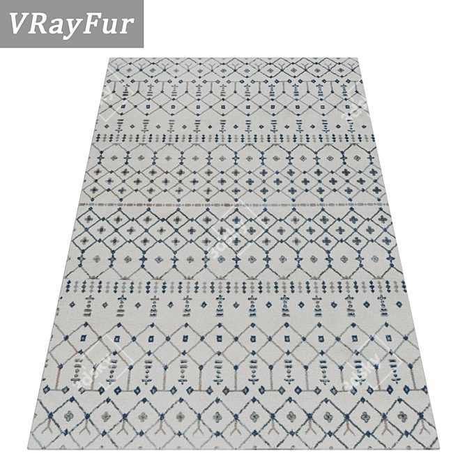 Versatile Carpet Set | High-Quality Textures 3D model image 2