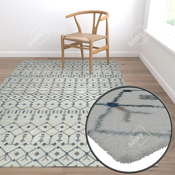 Versatile Carpet Set | High-Quality Textures 3D model image 5