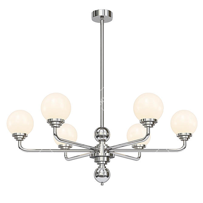 Elegant Abano Chandelier for Perfect Lighting 3D model image 1