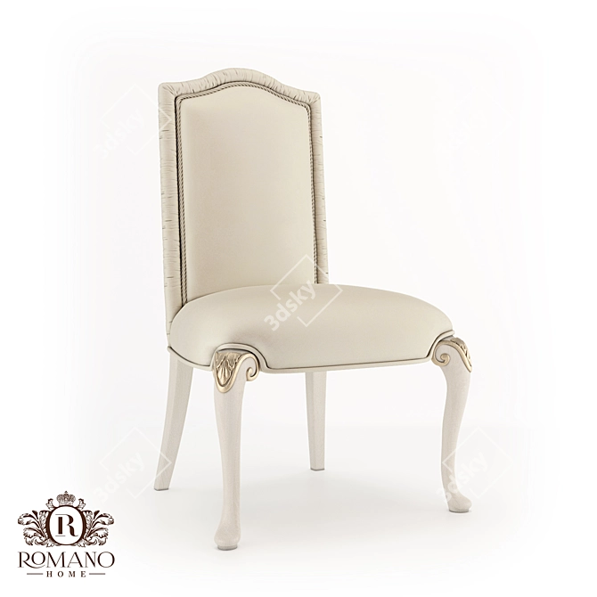 Handcrafted Nicole Chair: Italian Finish & Custom Design 3D model image 1