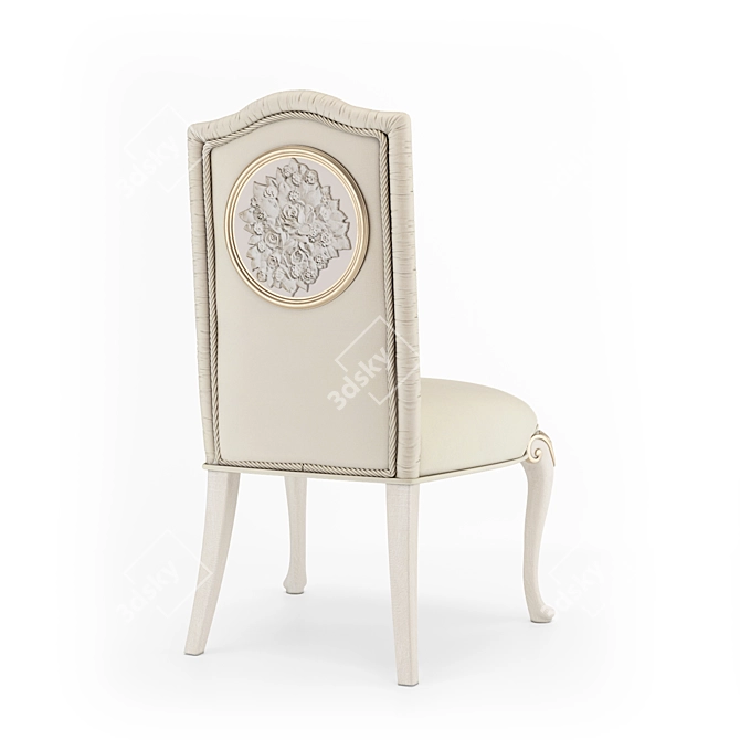 Handcrafted Nicole Chair: Italian Finish & Custom Design 3D model image 3