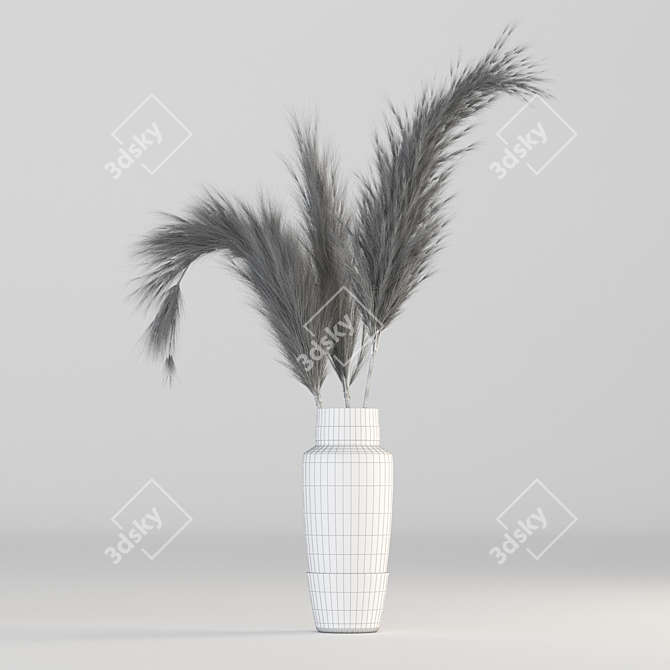 Pampas Grass: Stylish Interior Decor 3D model image 3