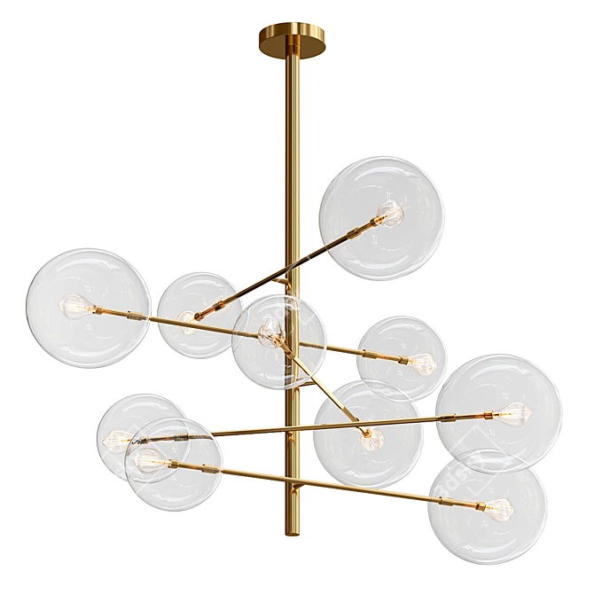Bolle 100cm Hanging Lamp 3D model image 1