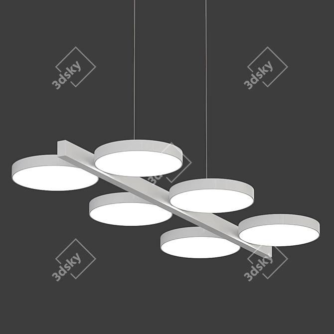 Tavis-Long LED Pendant Light 3D model image 1