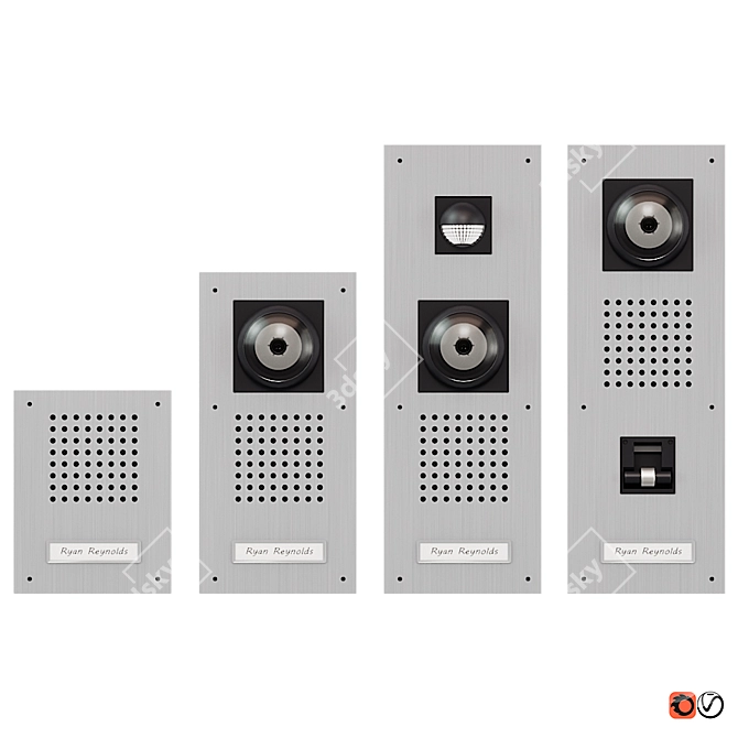 Siedle Standart Speakerphones Set 3D model image 1