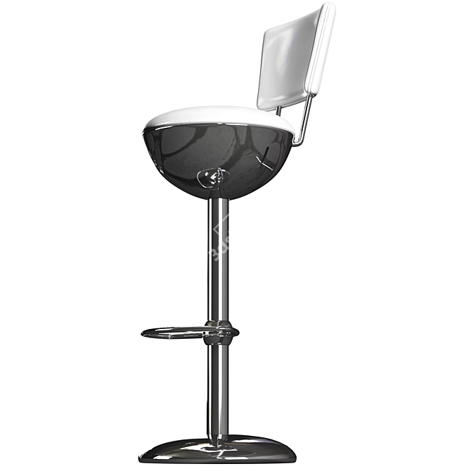 Elegant Silhouette Bar Stool 3D model image 4