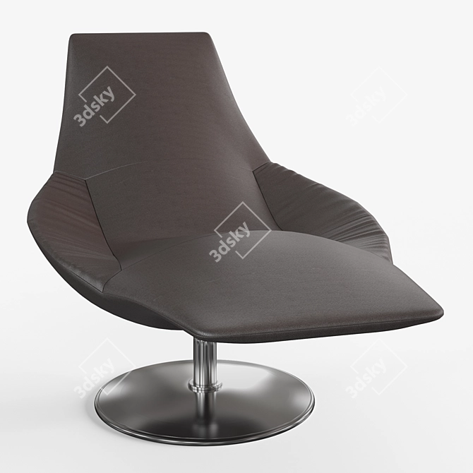 Swoop Lounge Chair 3D model image 2