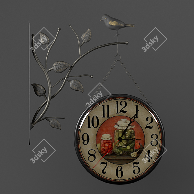 Timeless Design Modern Clock 3D model image 1