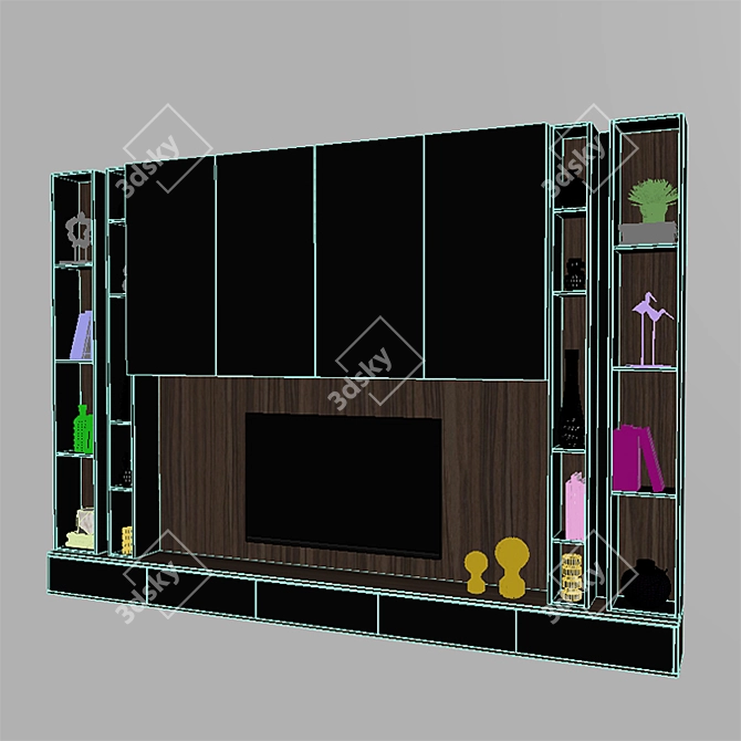 Sleek TV Stand - Modern Design 3D model image 3