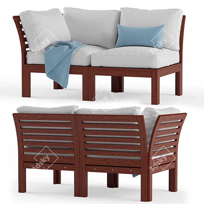 Modern Outdoor Furniture Set 3D model image 6