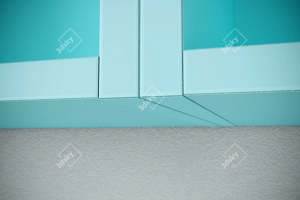 Detailed Kitchen: PVC Coated with Textured Finish 3D model image 6