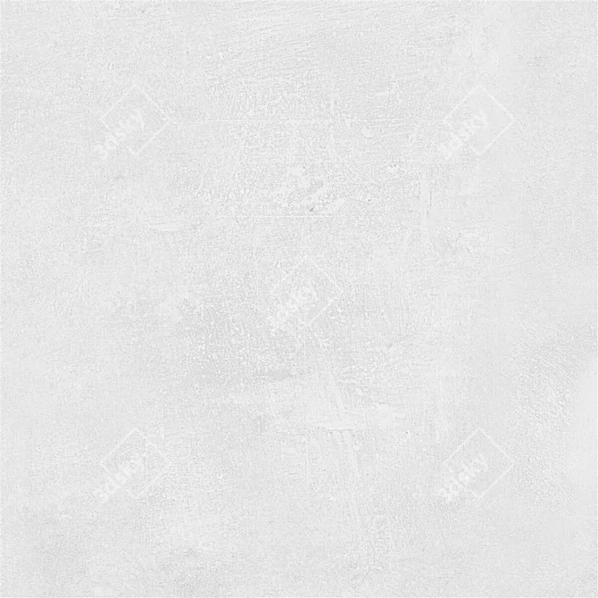 Ares White Concrete Wall Tiles: Modern & Textured 3D model image 5