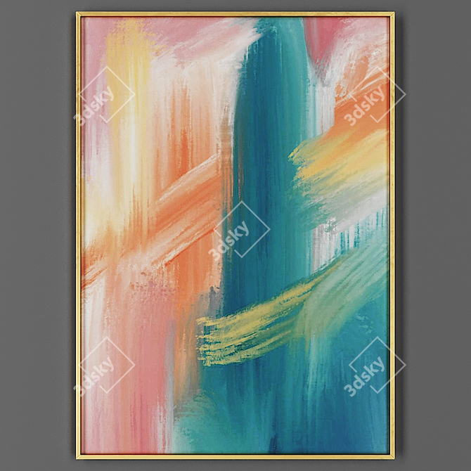 Elegant Art Frame 00044-36 3D model image 1