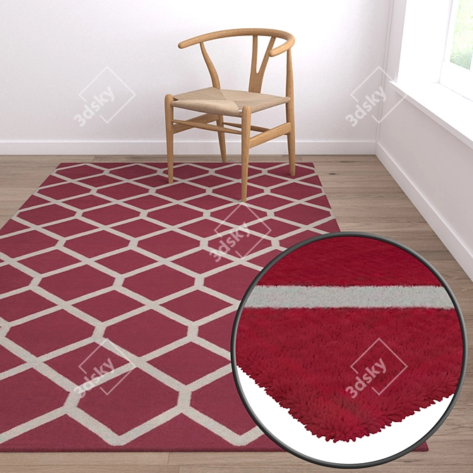 Luxury Carpet Set 3D model image 5