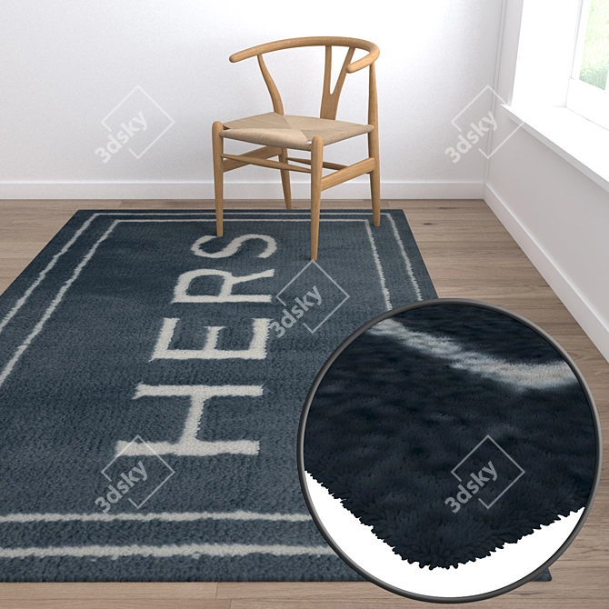 Title: Luxury Carpet Set 927 3D model image 5