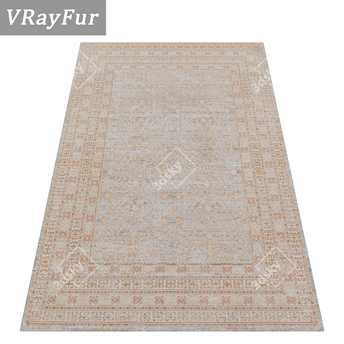 Luxury Carpets Set 3D model image 2