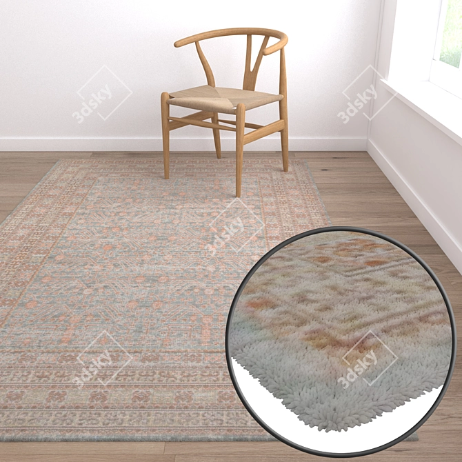 Luxury Carpets Set 3D model image 5