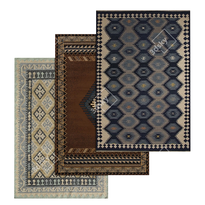 Luxury Carpets Set 929 3D model image 1