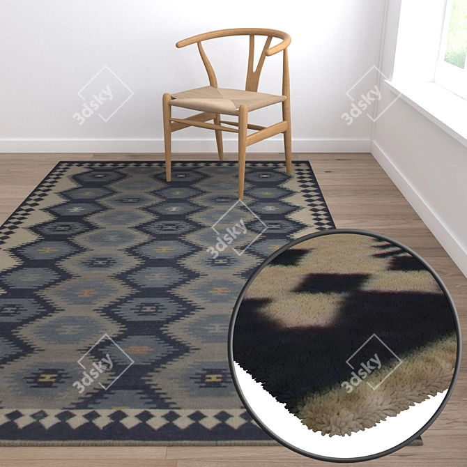 Luxury Carpets Set 929 3D model image 5