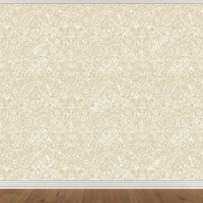 Seamless Wallpaper Set in 3 Colors 3D model image 4