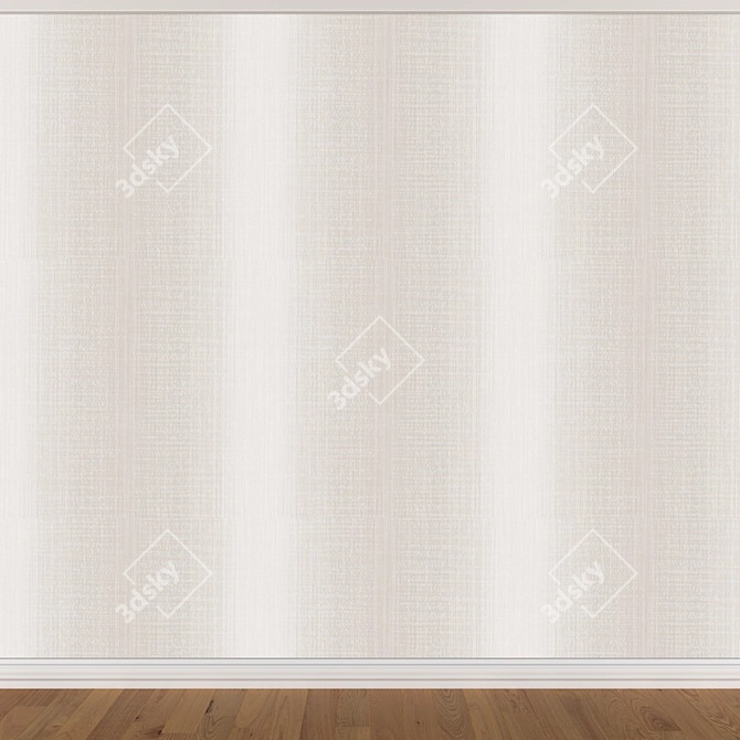 Seamless Wallpaper Set: 3 Colors 3D model image 2