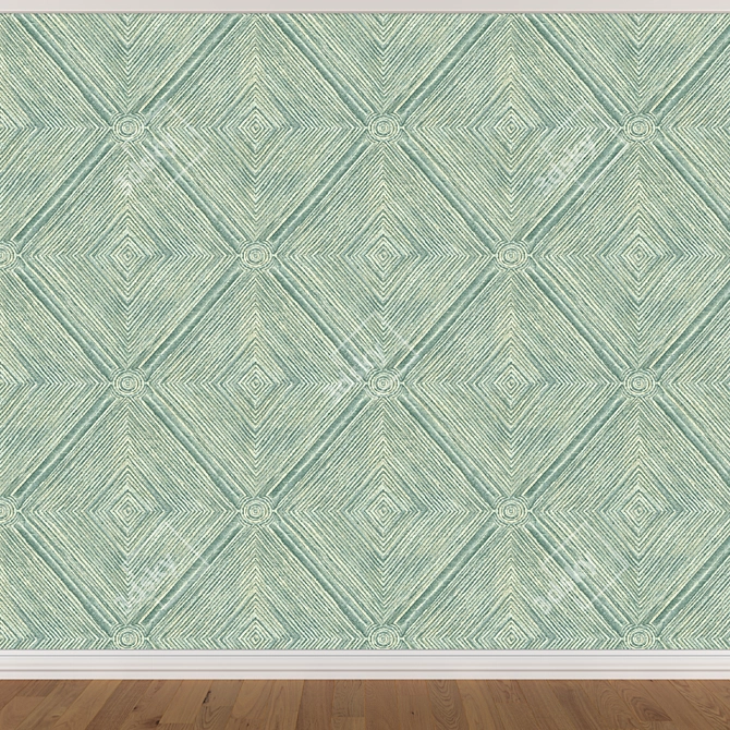 Seamless Wallpaper Set: 3 Colors 3D model image 2