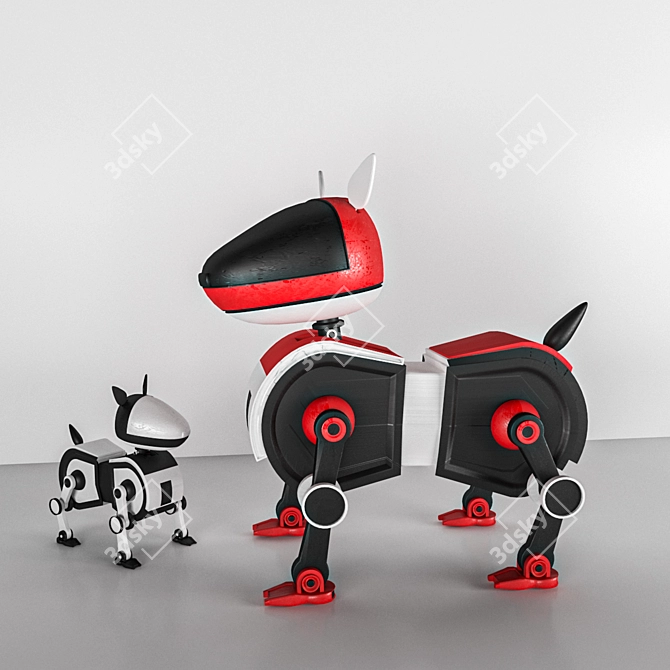 RoboPup: 3D-Printed Robot Dog Toy 3D model image 2