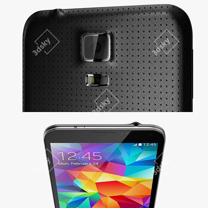 Feature-Packed Samsung Galaxy S5 3D model image 4