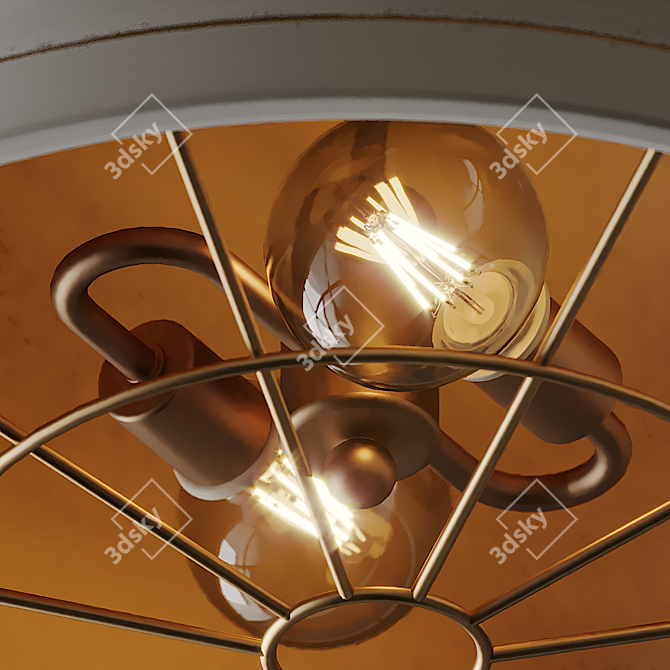 Bartlett French Pendant Light 3D model image 2