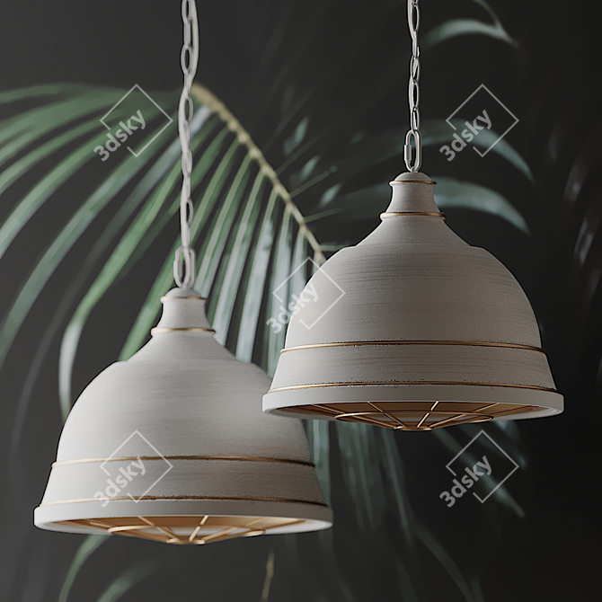 Bartlett French Pendant Light 3D model image 4