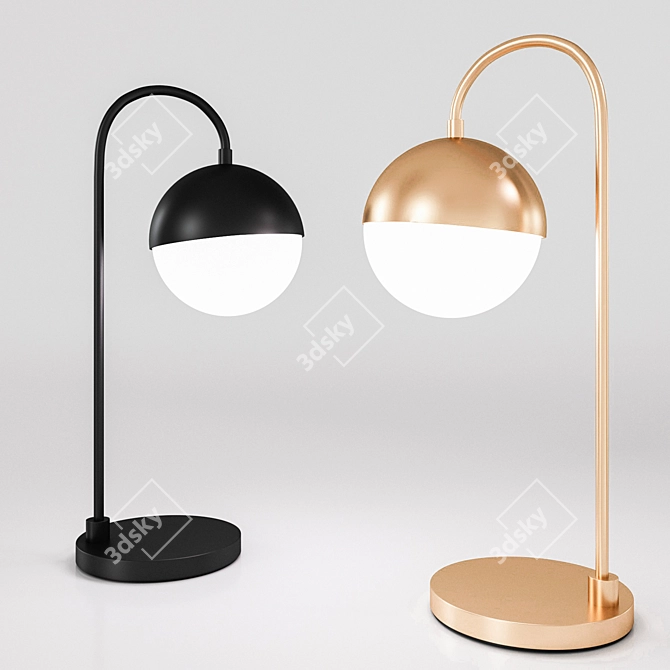Dunnes 21 Desk Lamp+: Stylish Illumination Simplified 3D model image 1