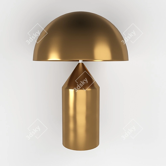 Modern Brass Table Lamp: Atollo 43.121 3D model image 1