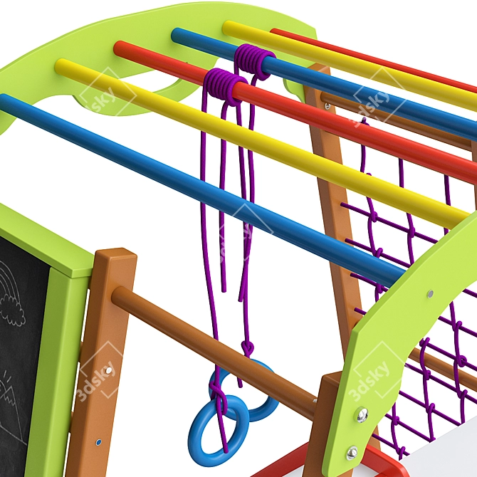 BabyWood Plus 3: Ultimate Indoor Baby Gym 3D model image 5