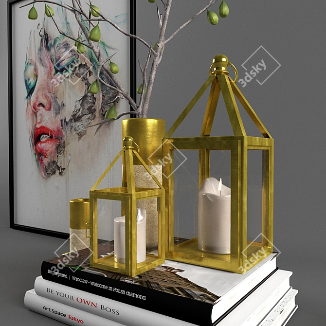 Elegant Decor Set: High-Quality & Versatile 3D model image 6