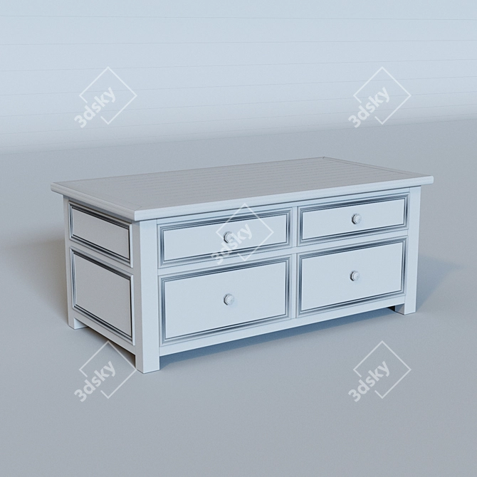 Rustic Lift Top Coffee Table 3D model image 3