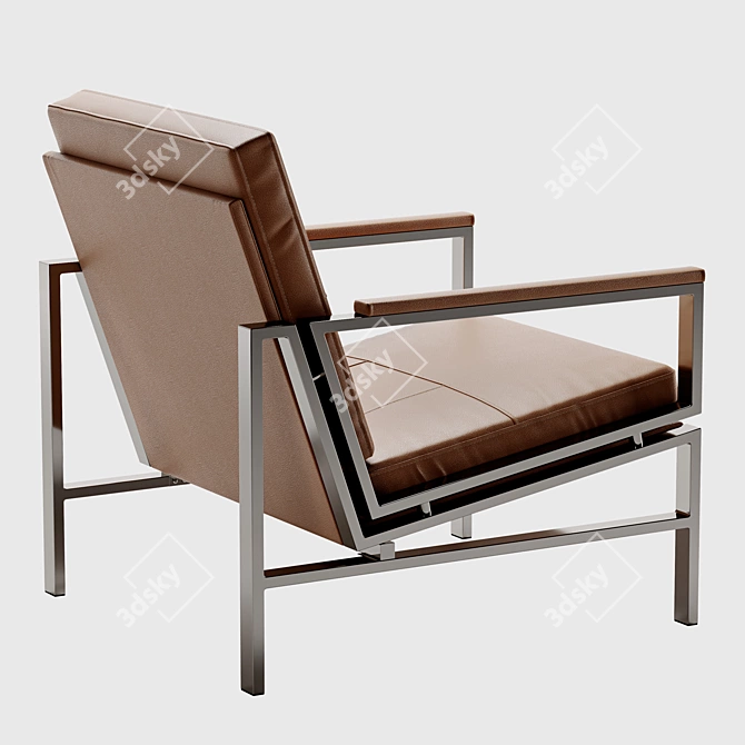 Luxurious Strick & Bolton Leather Chair 3D model image 4