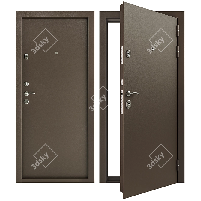 Sigma Dacha Steel Entry Door 3D model image 1