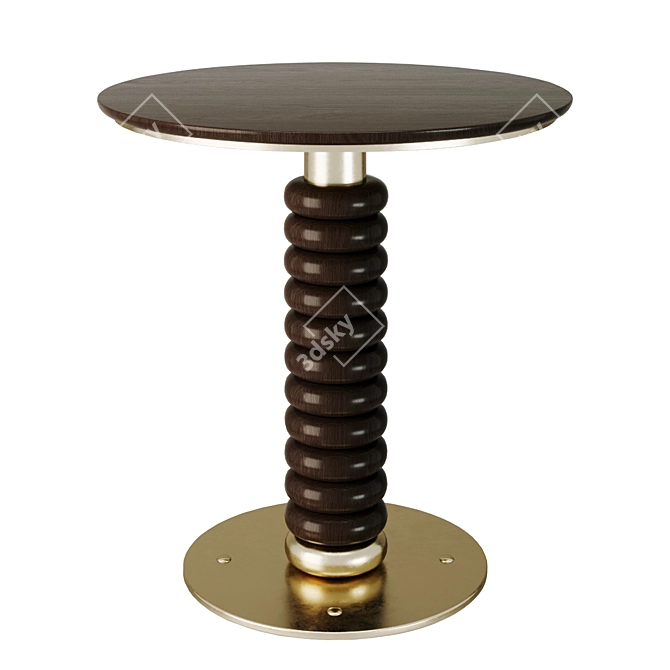 Modern Round Dining Table 3D model image 1