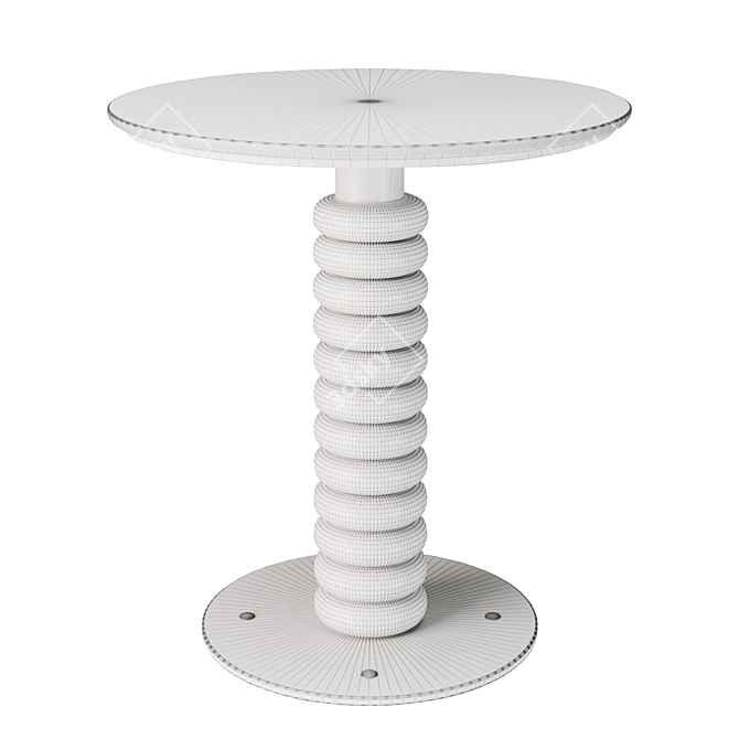 Modern Round Dining Table 3D model image 2