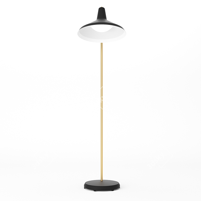 Sleek G10 Floor Lamp 3D model image 2