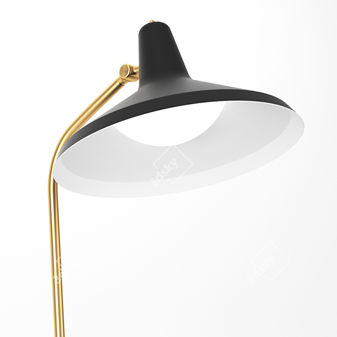 Sleek G10 Floor Lamp 3D model image 4