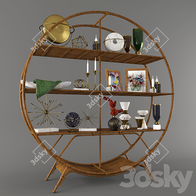 Elegant Decor Set | 3D Max, V-Ray, Corona | 516,370 Polys 3D model image 3